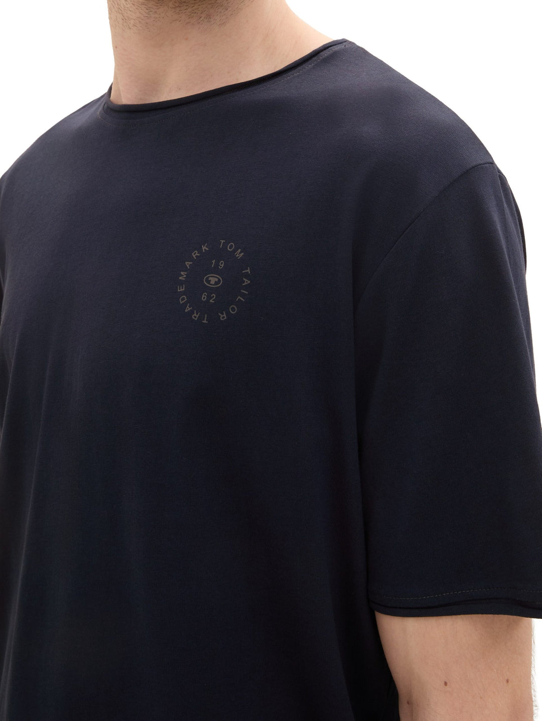 Printed Crew-Neck T-Shirt - Blue