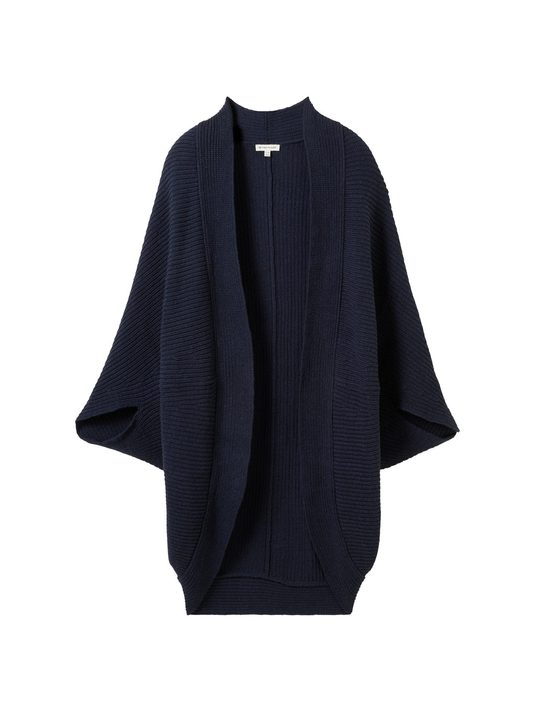 Knit Rib Cape - Blue