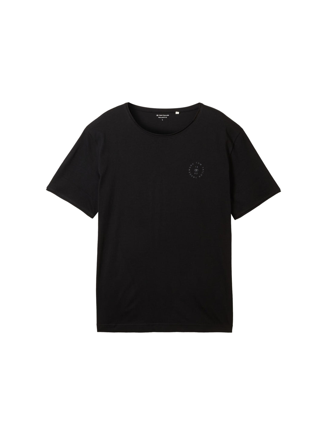 Printed Crew-Neck T-Shirt - Black