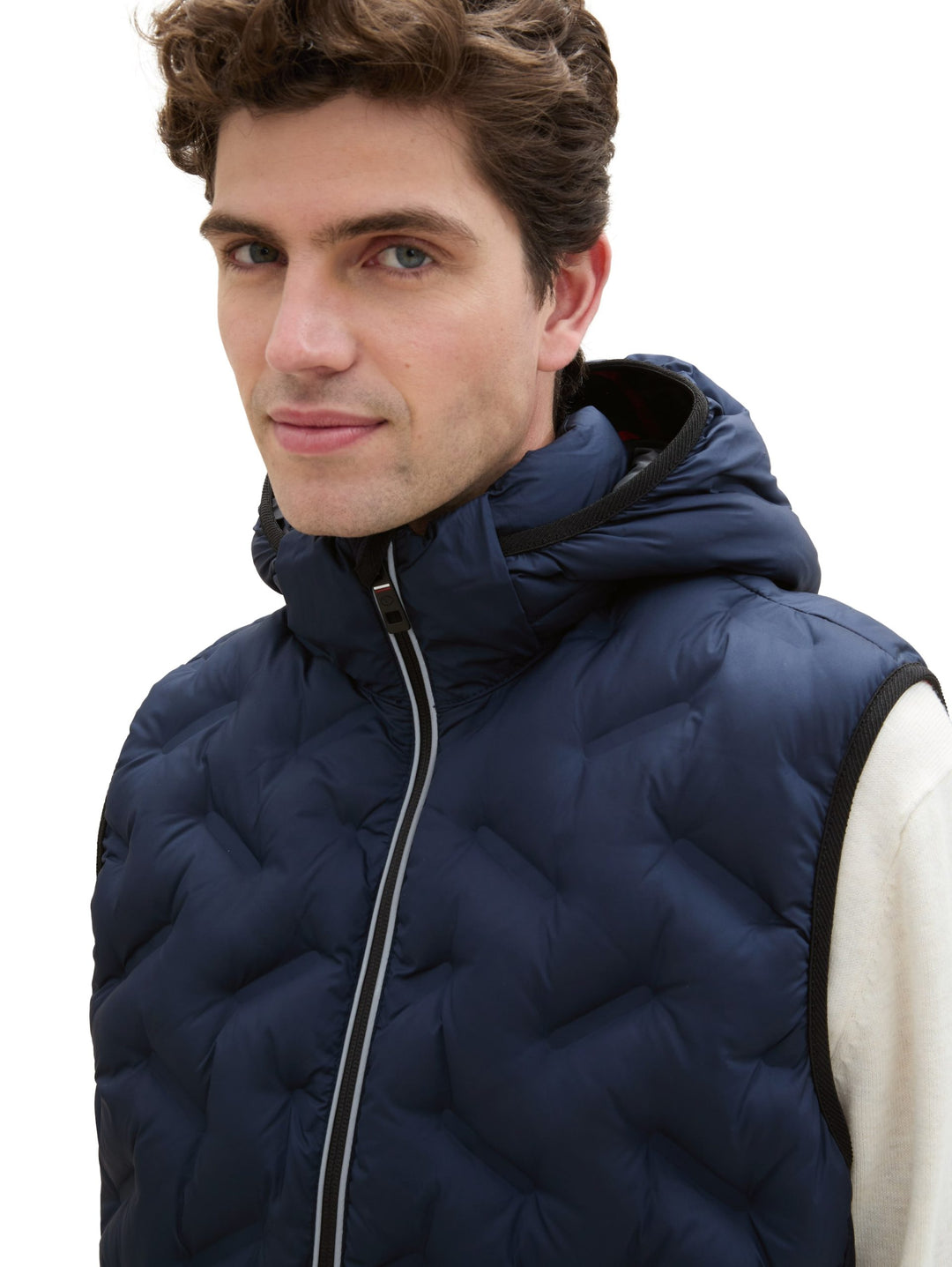 Hybrid Vest With Hood - Blue