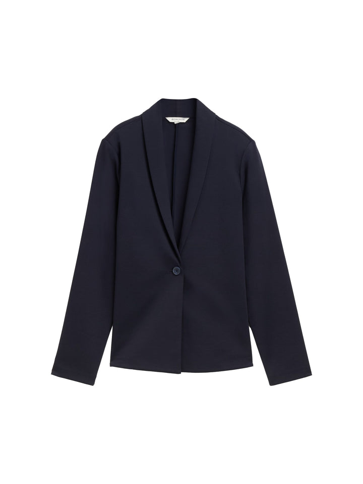 Easy Solid Blazer - Blue