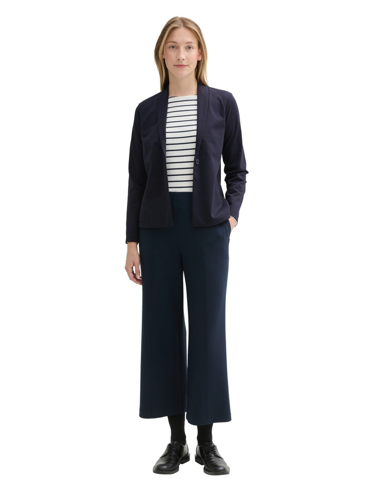 Easy Solid Blazer - Blue