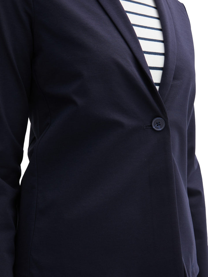 Easy Solid Blazer - Blue
