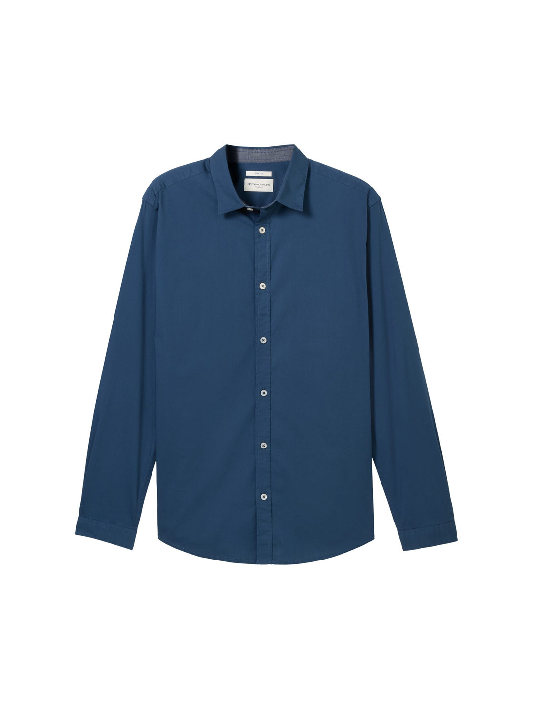Stretch Poplin Shirt - Blue