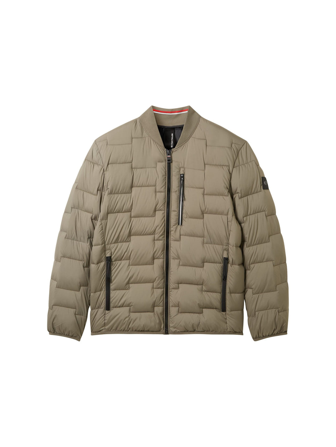 Quilted Bomber Jacket - Green