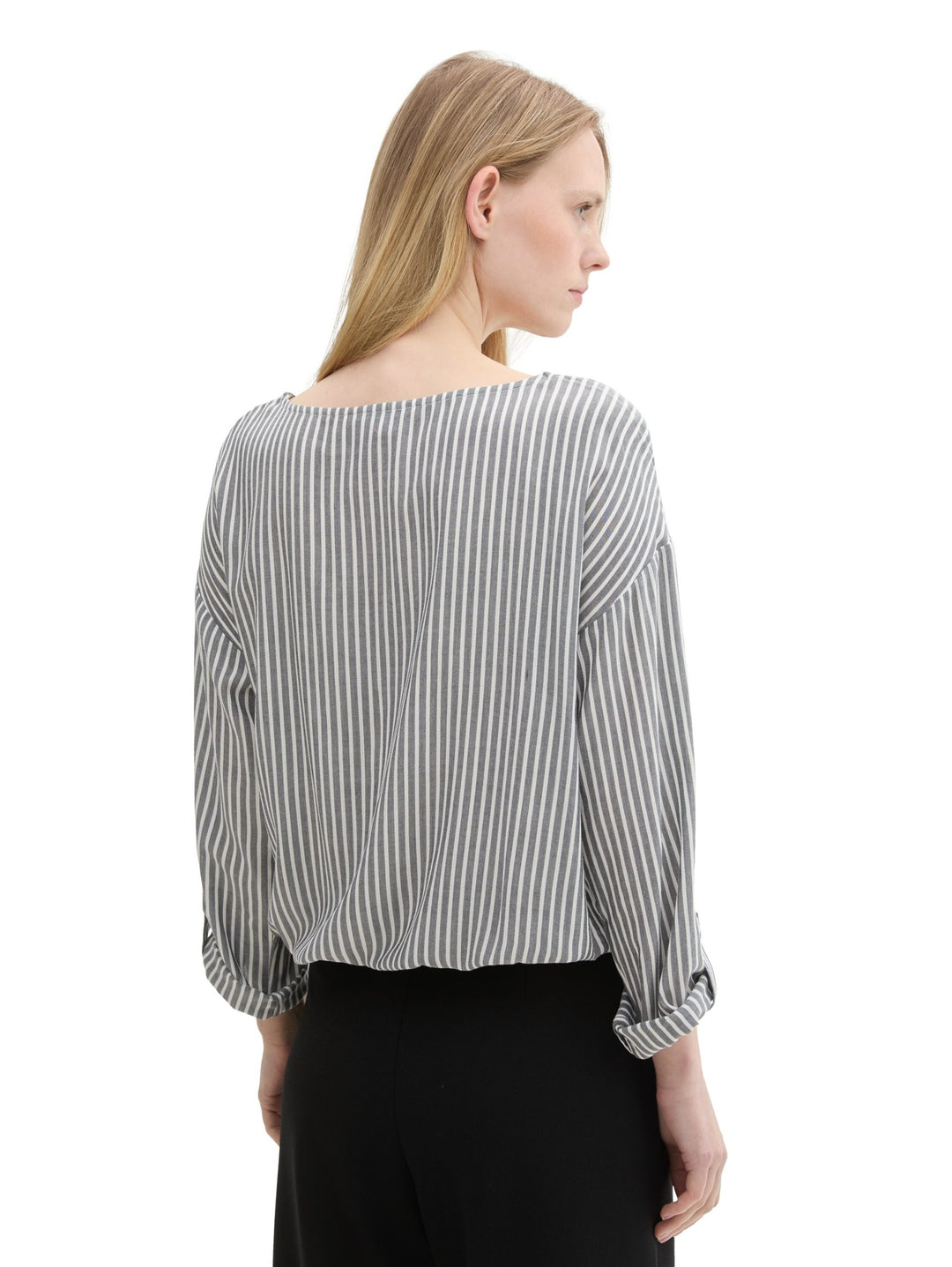 Stripe Mix Blouse - Blue