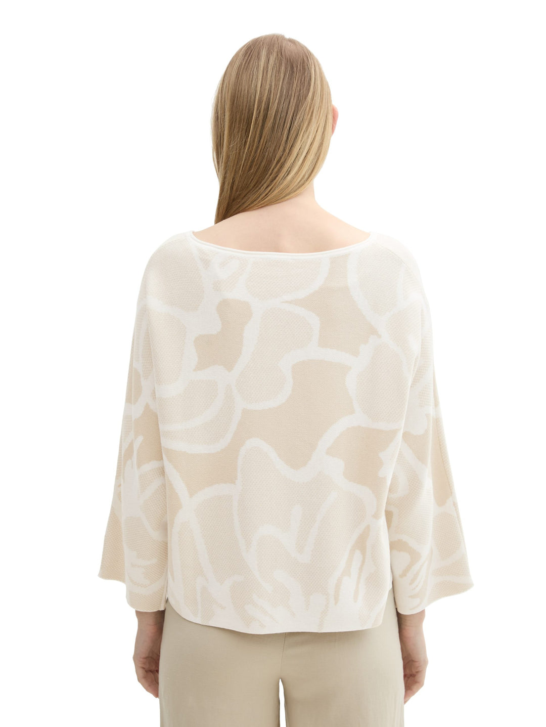 Knit Jacquard Batwing - Brown