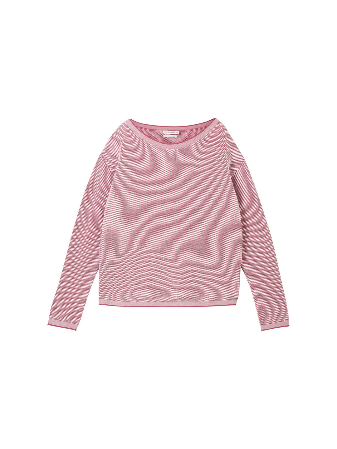 Knit Pullover With Structure - Pink