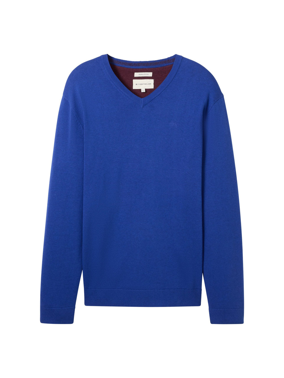Basic V-Neck Knit - Blue