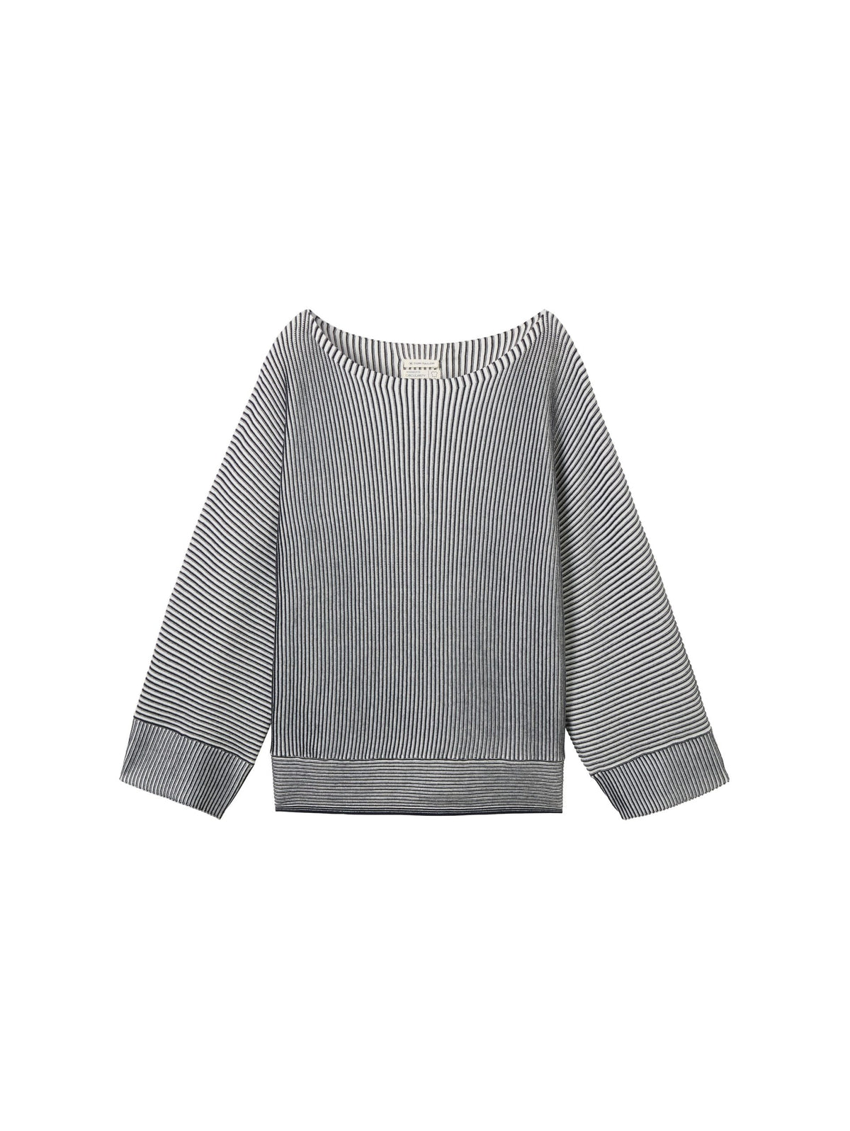 Knit Striped Batwing - Blue