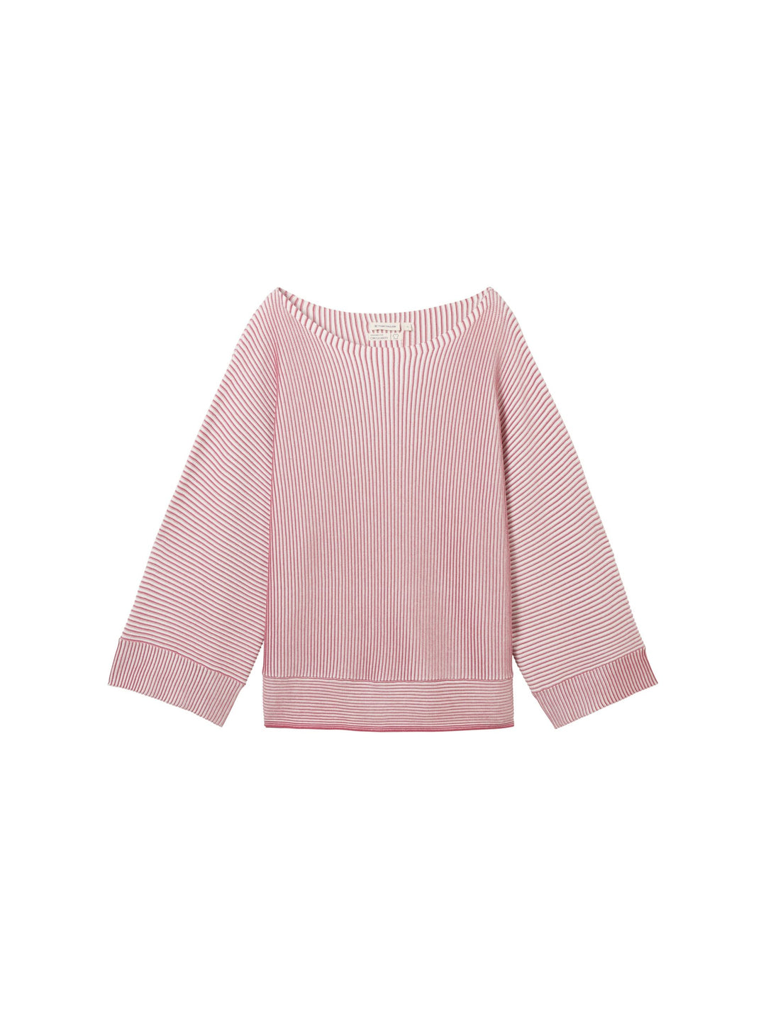 Knit Striped Batwing - Pink