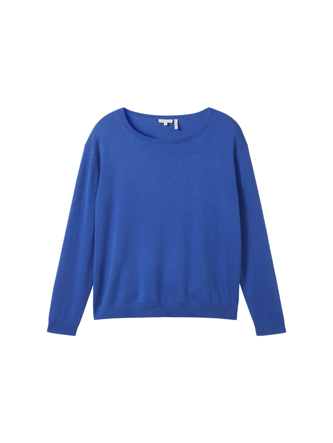 Knit Basic Crew Neck Pullover - Blue