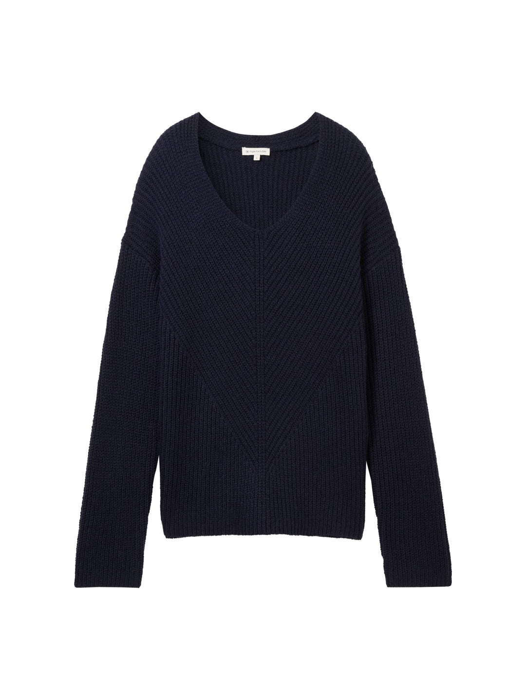 Knit Pullover With V-Neck - Sky Blue