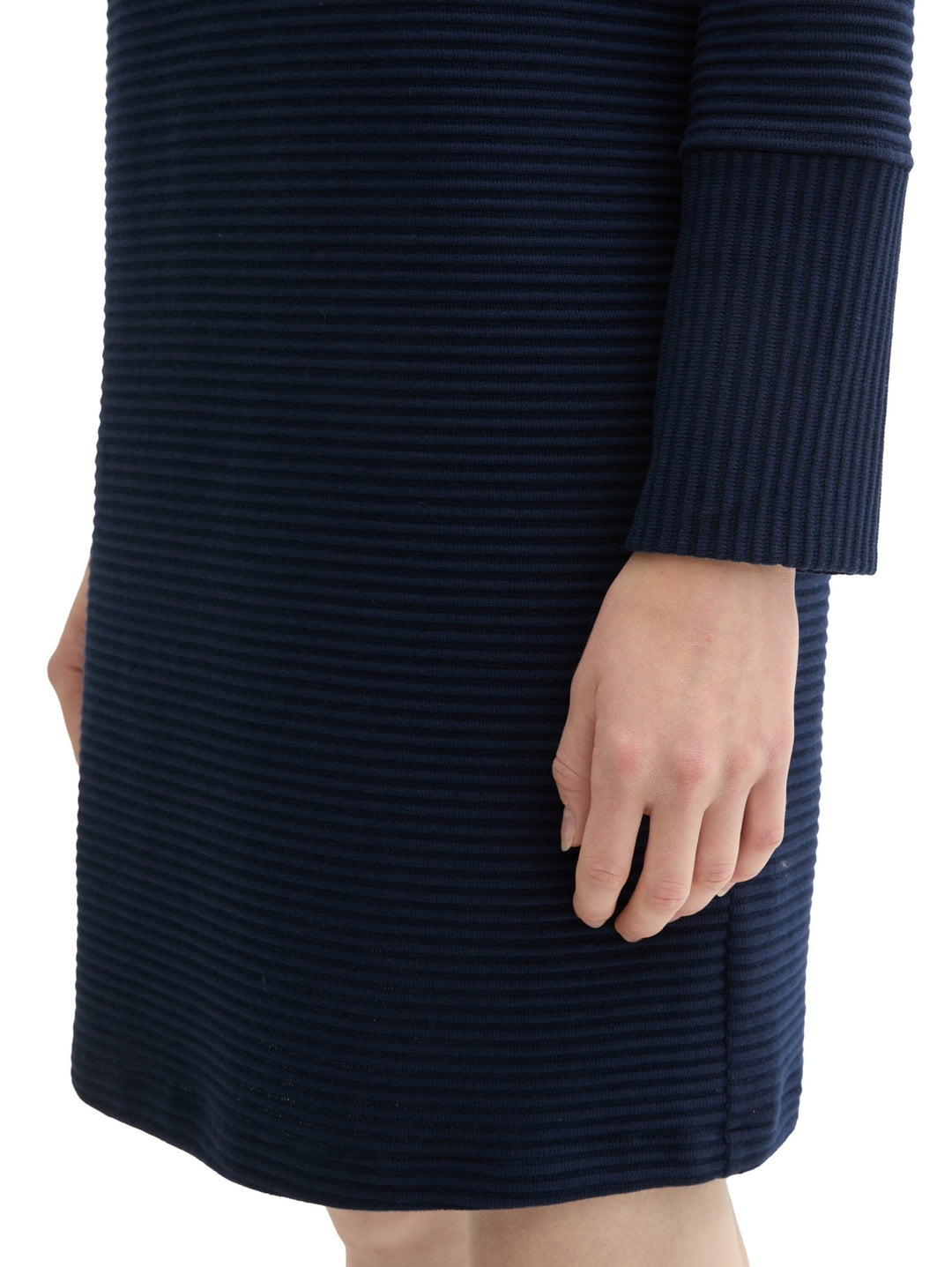 Structured Jersey Dress - Blue
