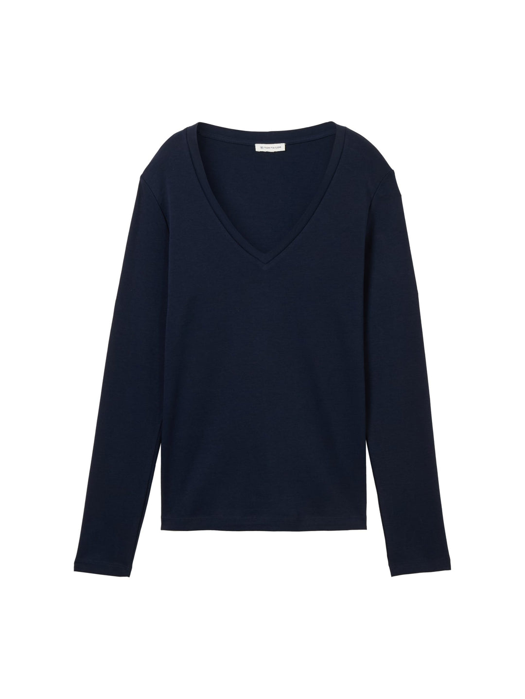 T-Shirt V-Neck Interlock - Blue