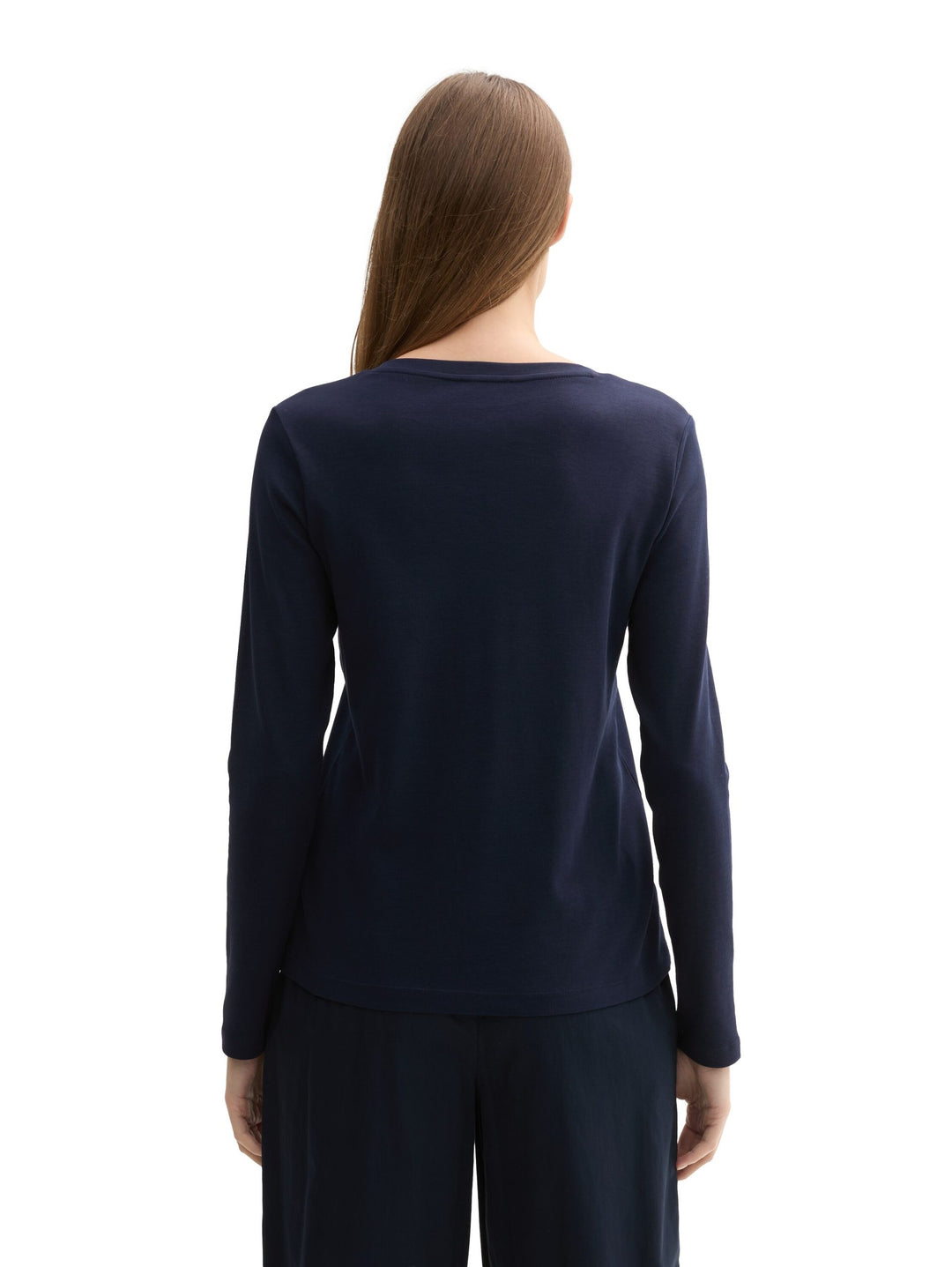 T-Shirt V-Neck Interlock - Blue