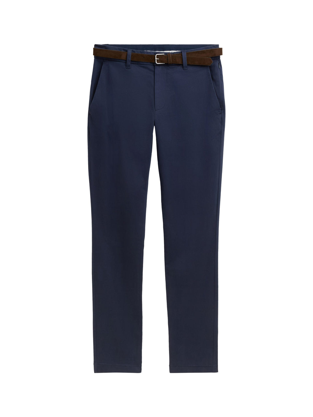 Slim Soft Chino With Belt - Blue