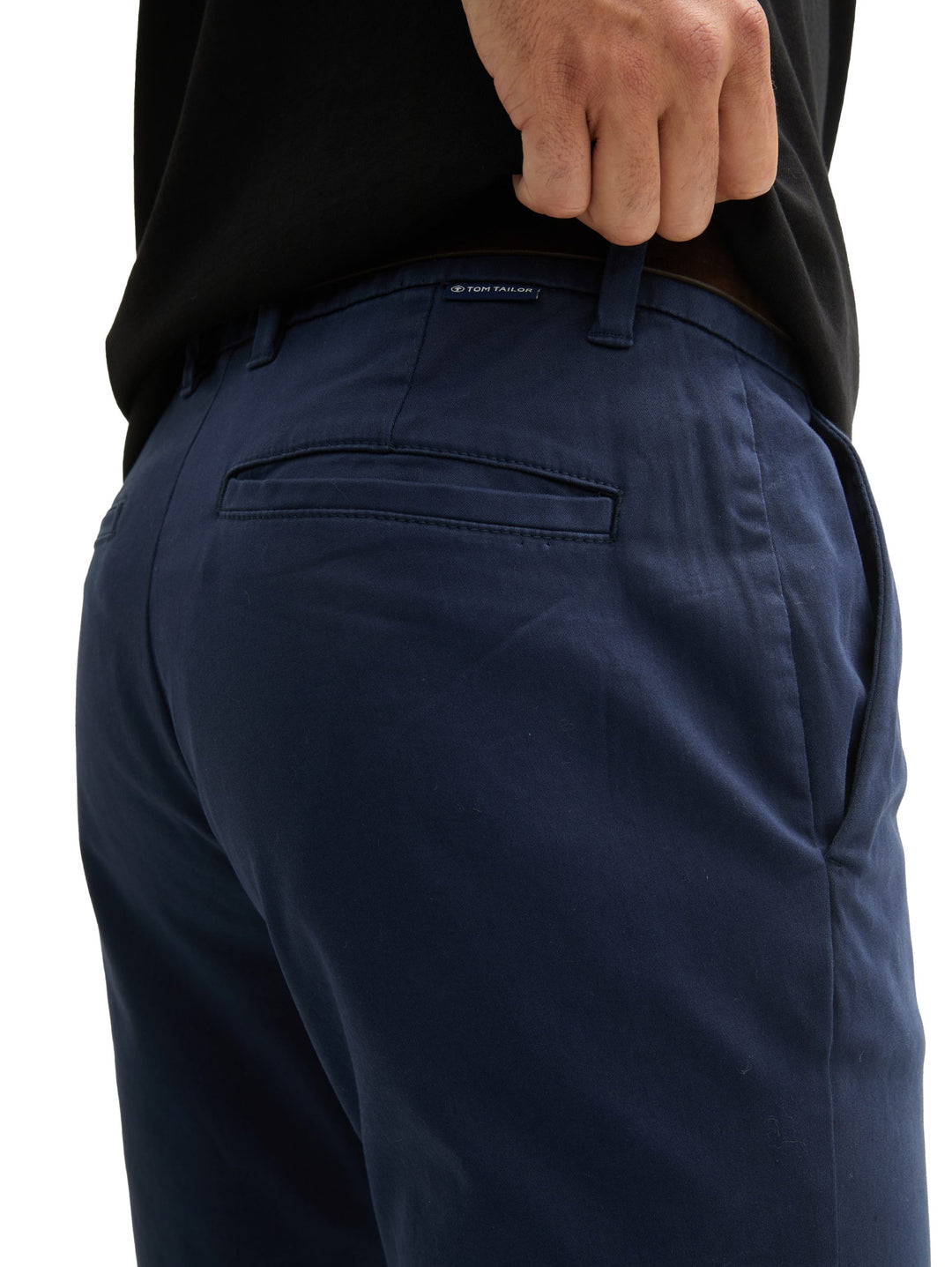 Slim Soft Chino With Belt - Blue