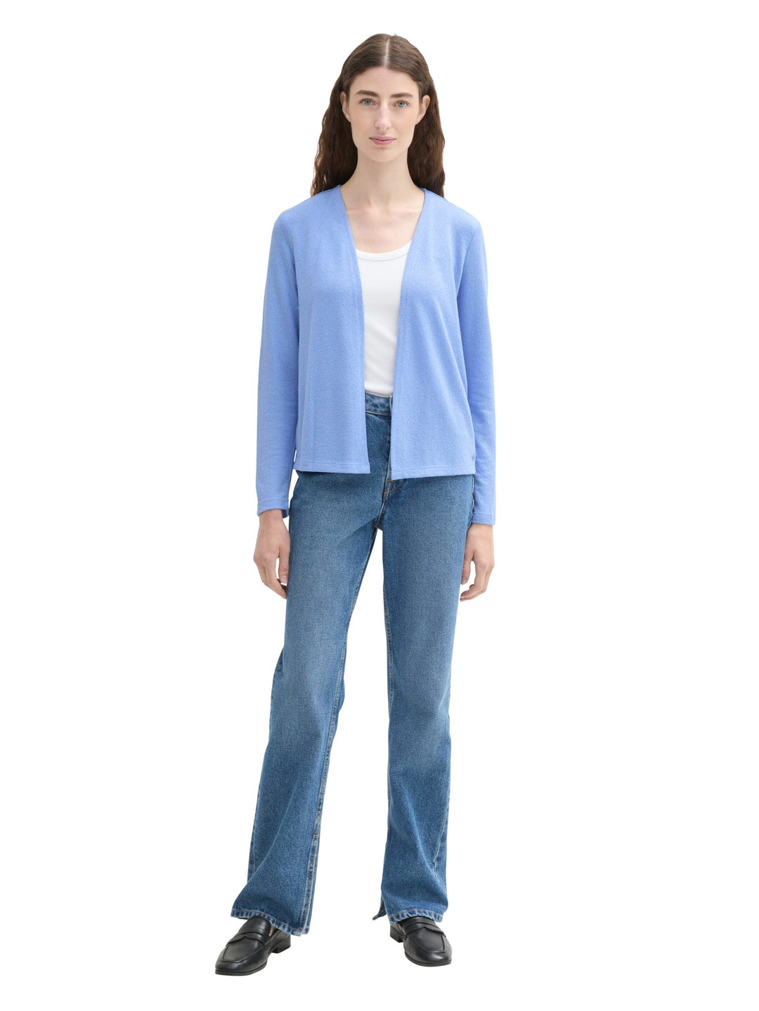 T-Shirt Cardigan - Blue