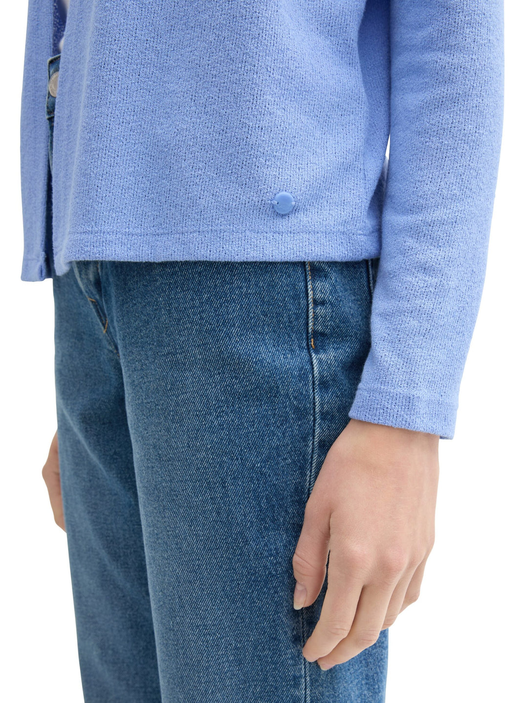 T-Shirt Cardigan - Blue