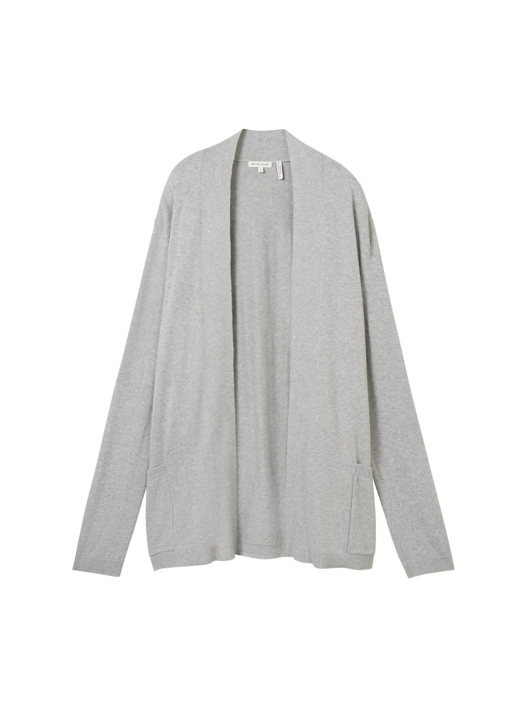 Knit Basic Open Cardigan - Gray