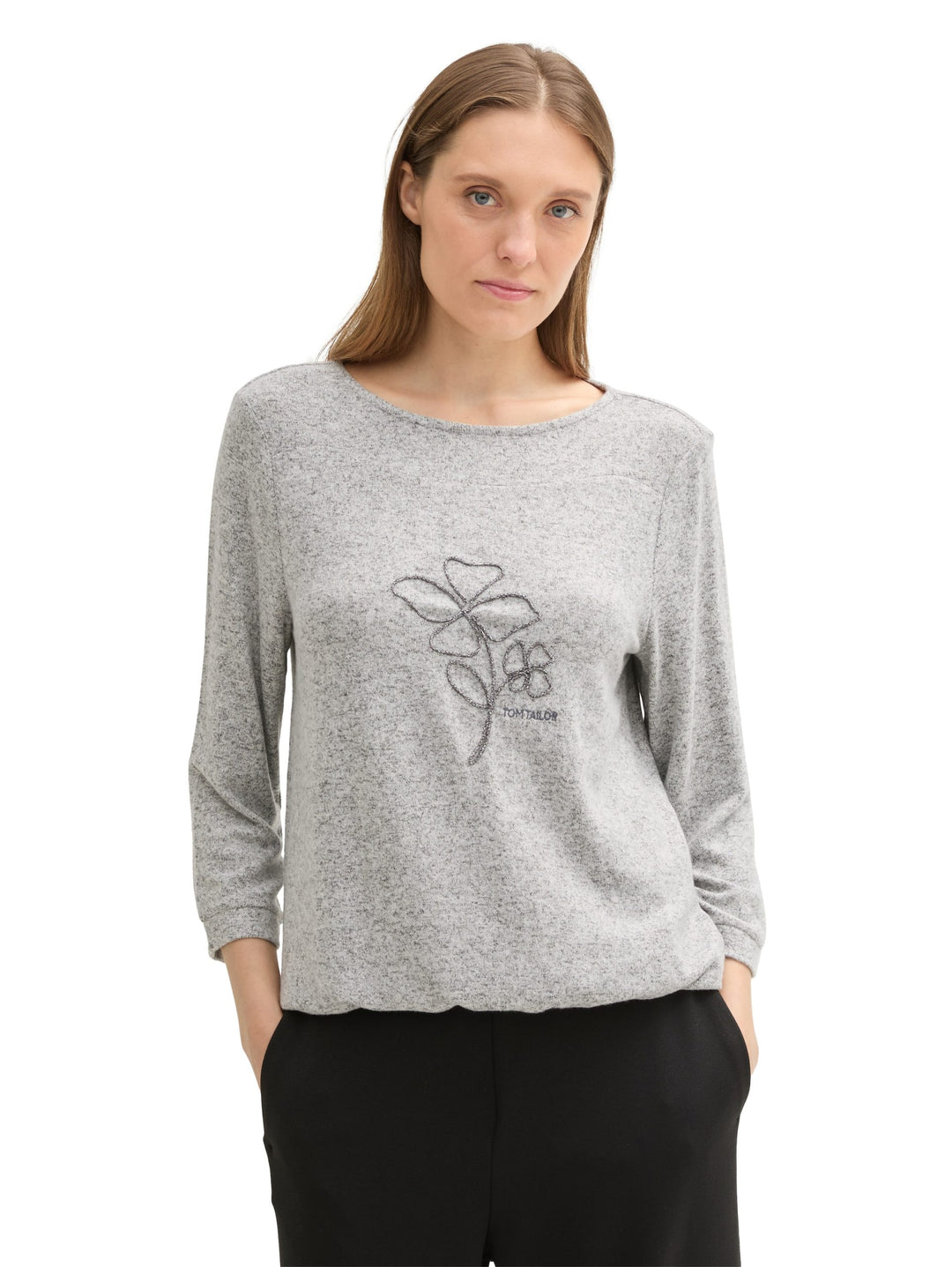 T-Shirt Cosy Wording - Gray