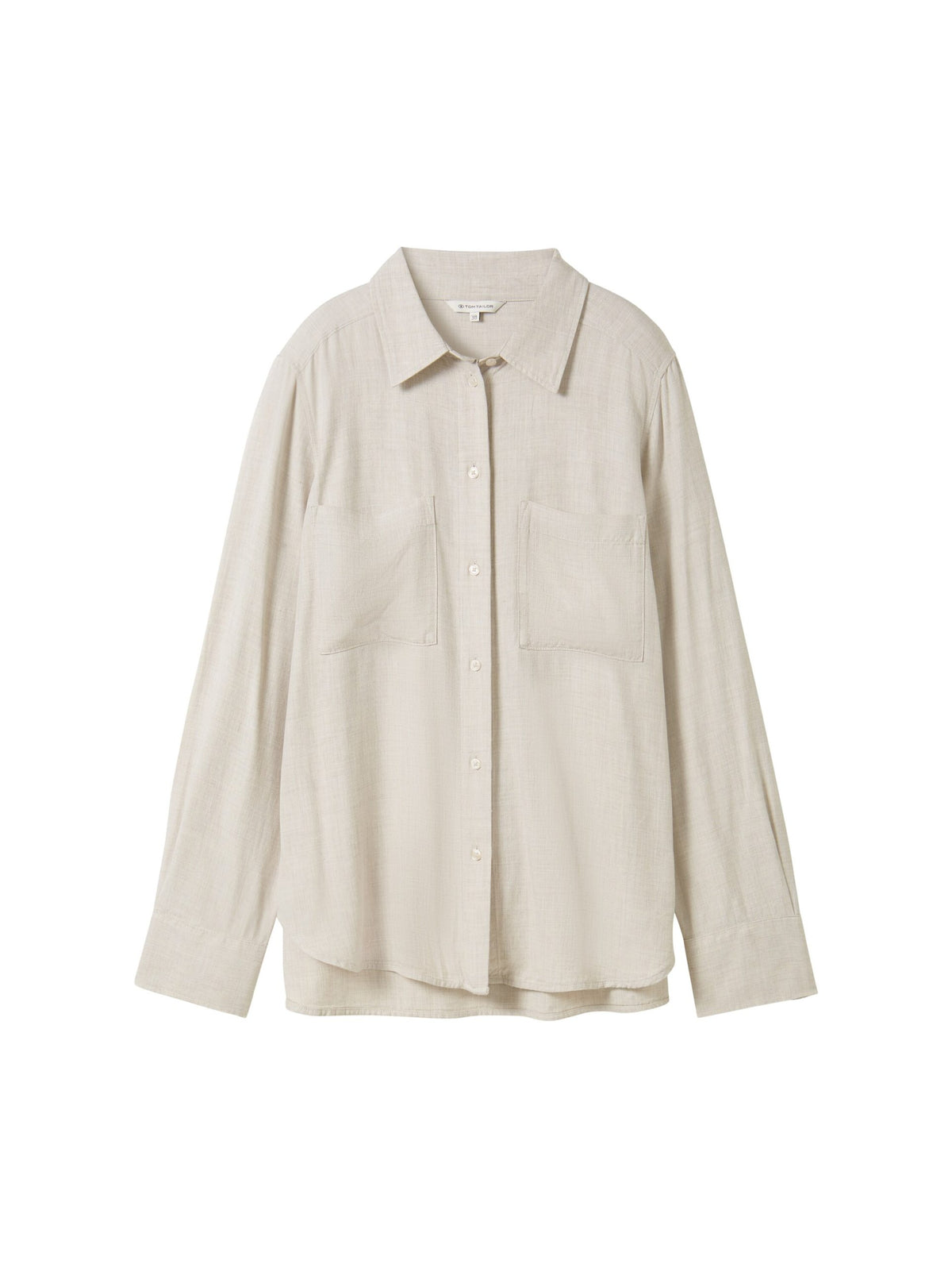 Cosy Melange Blouse - White