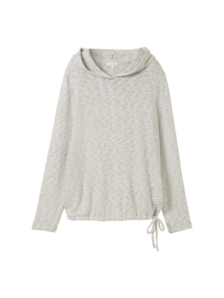 T-Shirt Moulinee Hood - White