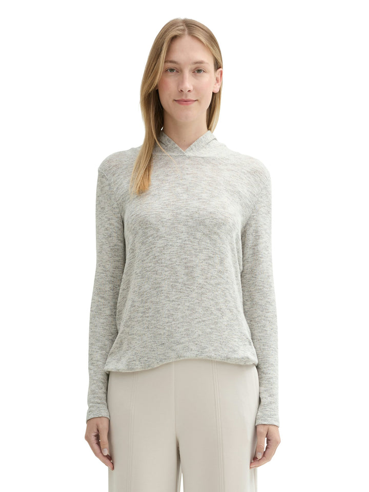 T-Shirt Moulinee Hood - White
