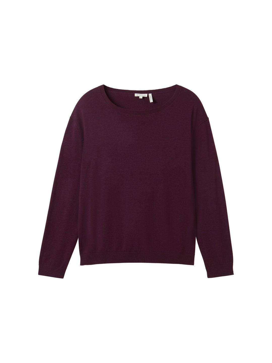 Knit Basic Crew Neck Pullover - Violet