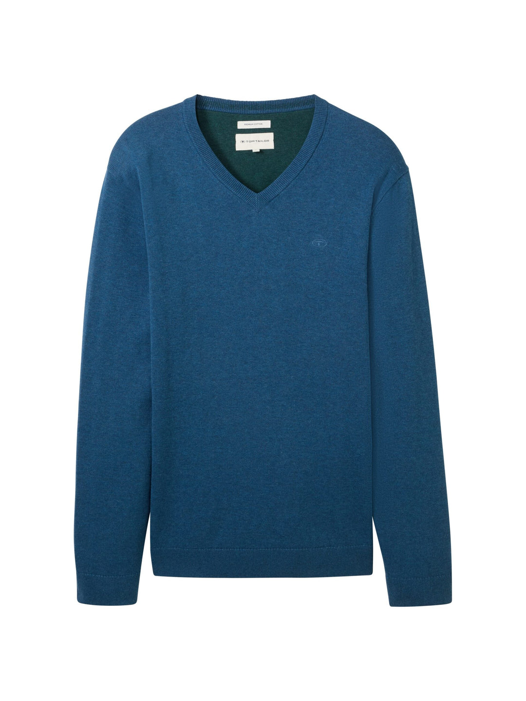 Basic V-Neck Knit - Blue
