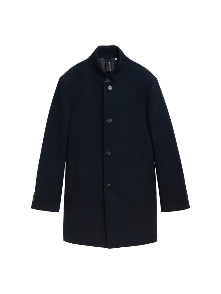4 Button Coat - Blue