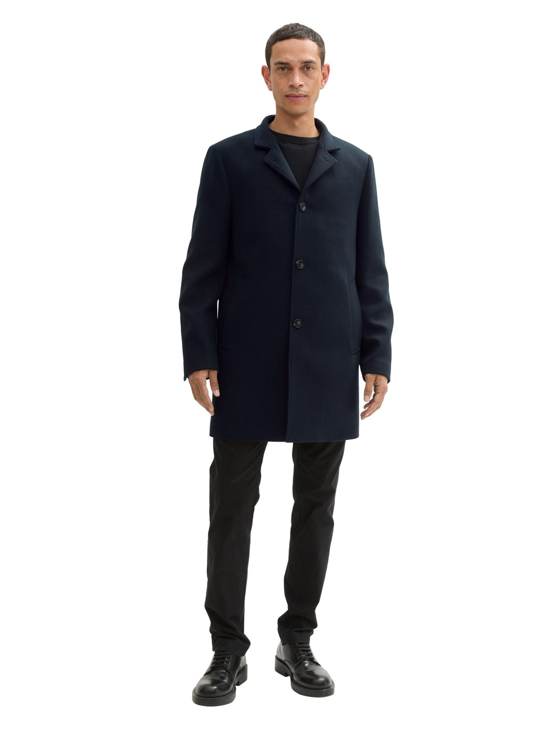 4 Button Coat - Blue