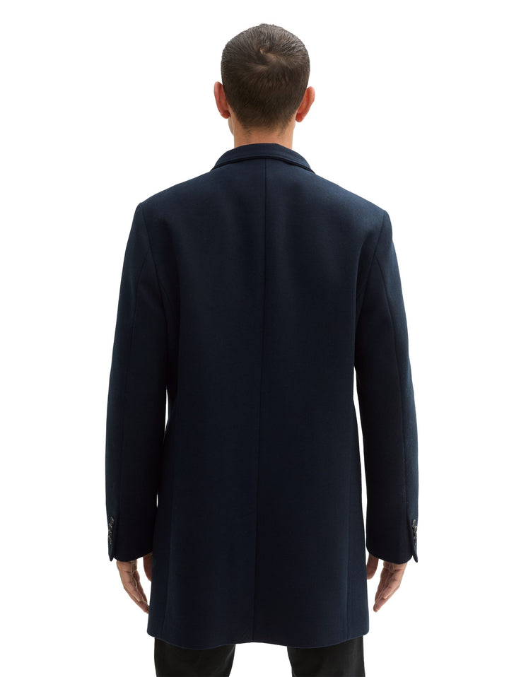 4 Button Coat - Blue