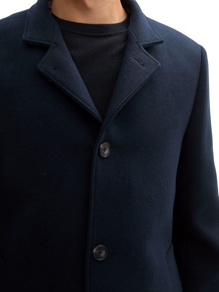 4 Button Coat - Blue