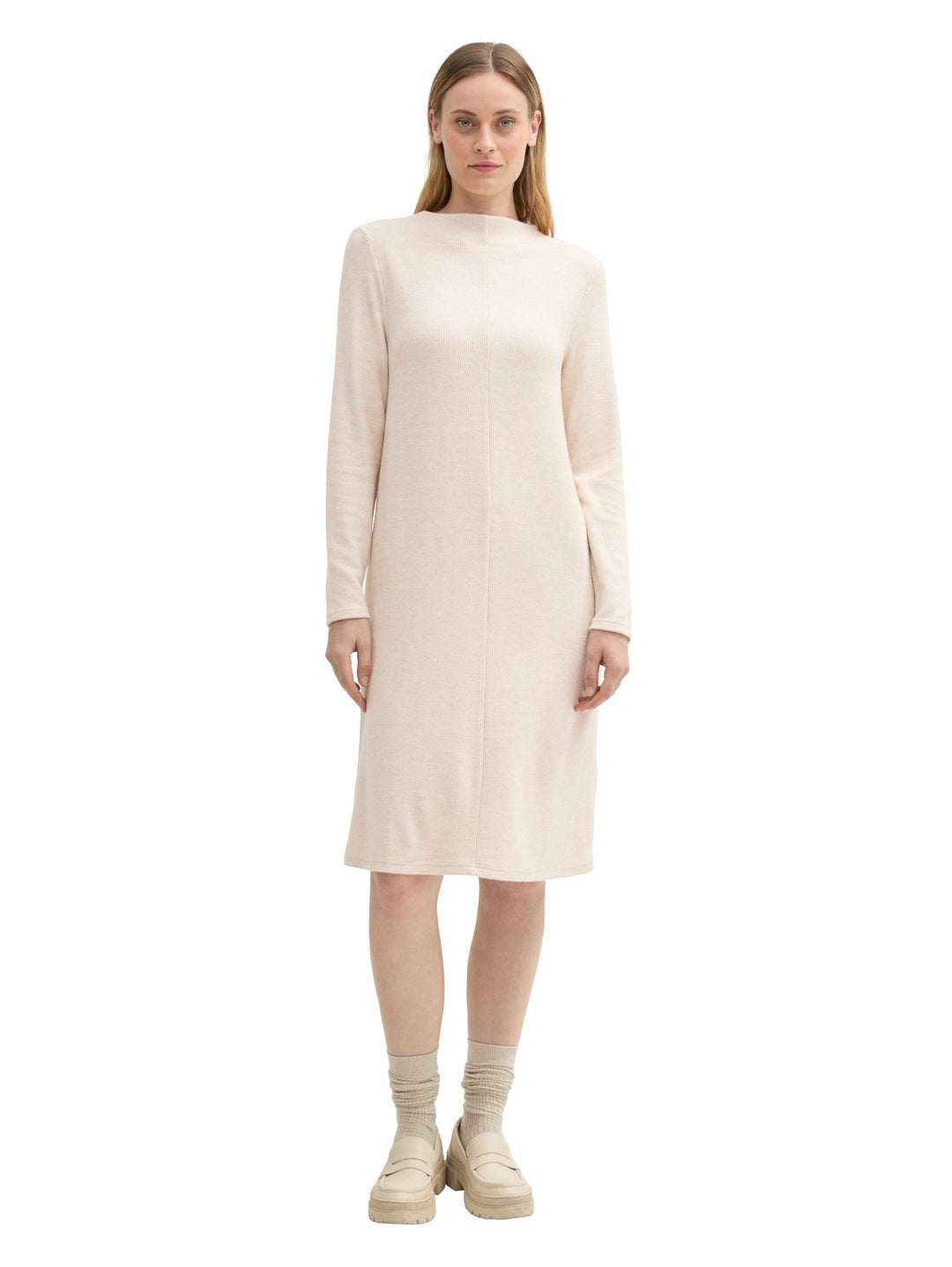 Cosy Structured Dress - Brown