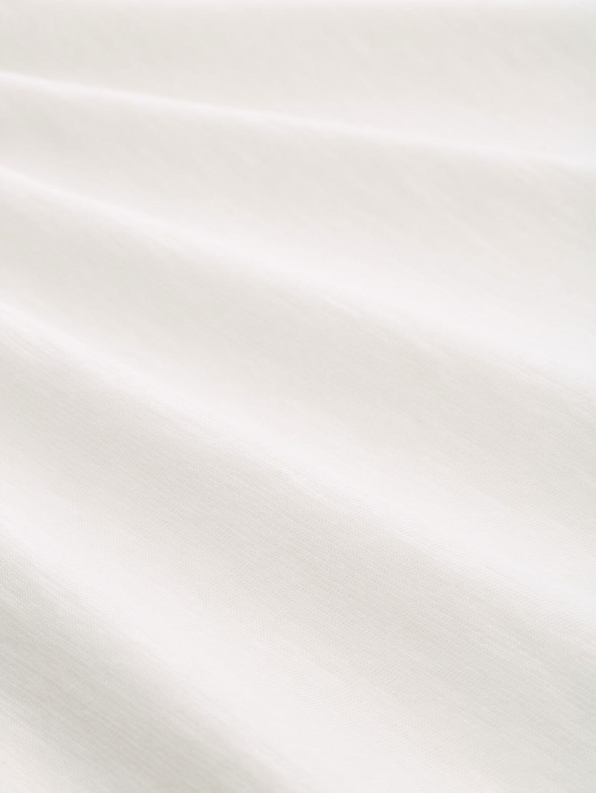 Basic long-sleeved cotton shirt - White
