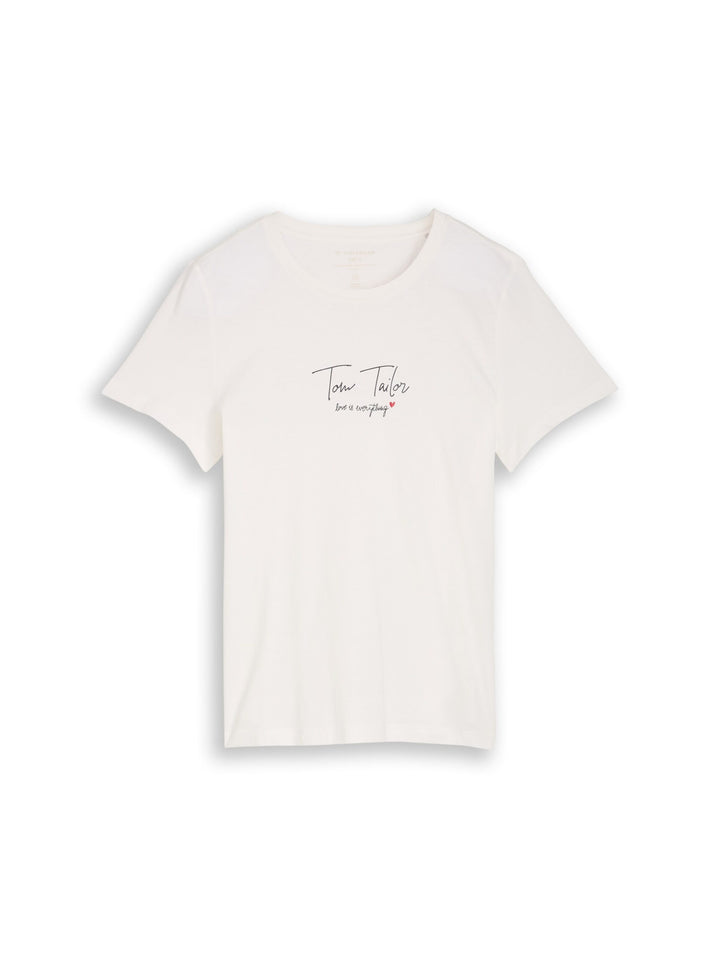 T-shirt with logo print - White