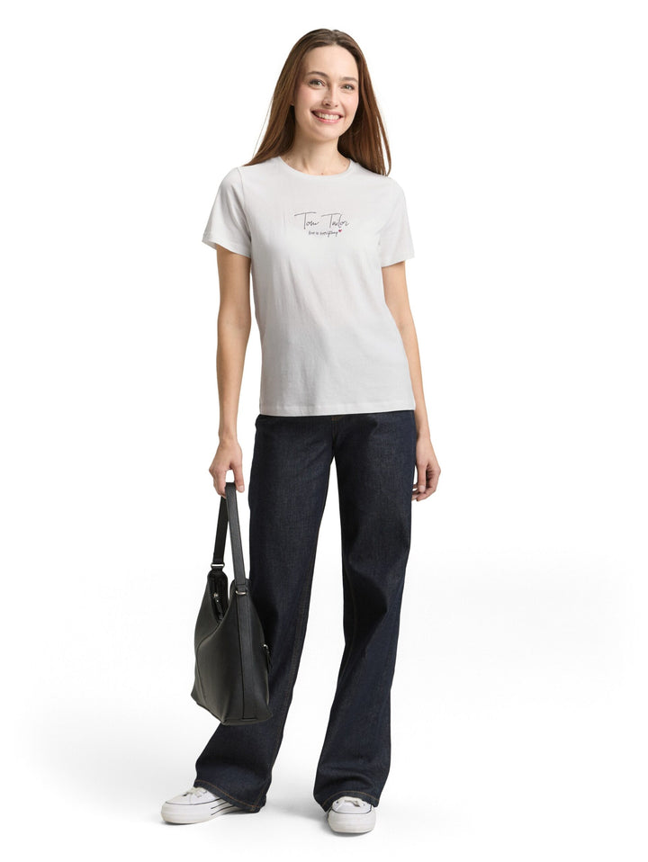 T-shirt with logo print - White