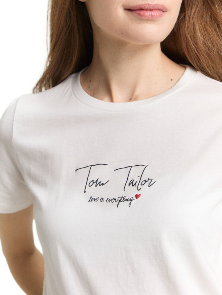 T-shirt with logo print - White