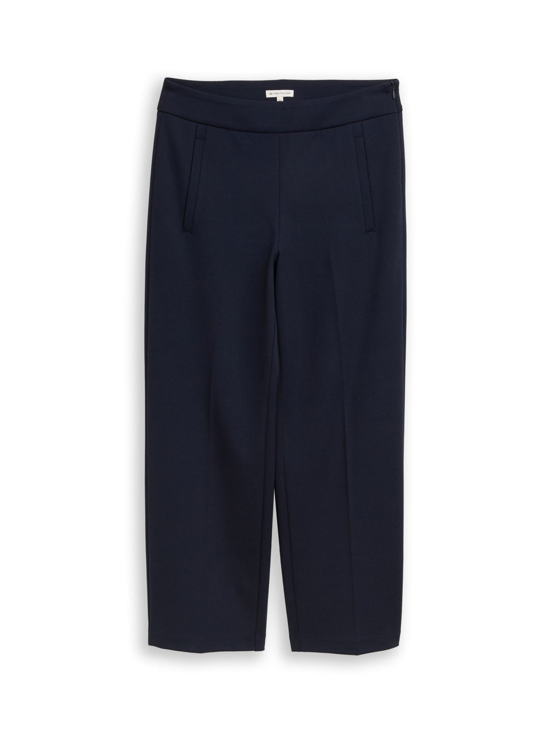 STRAIGHT Cropped Trousers - Blue