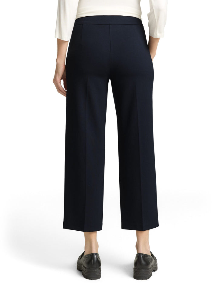 STRAIGHT Cropped Trousers - Blue
