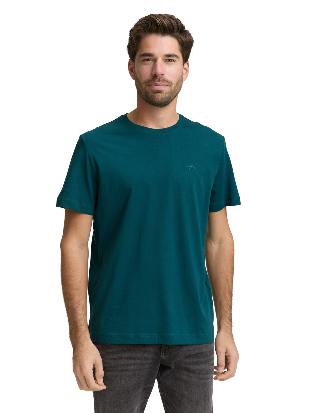 T-shirt with logo embroidery - Green