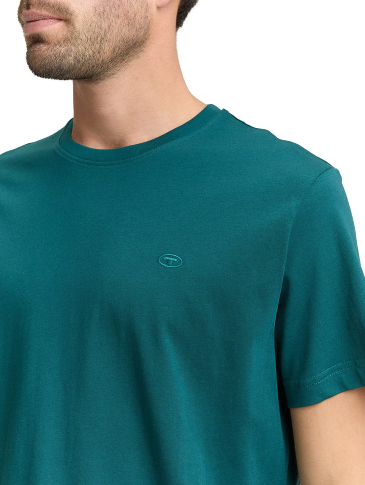 T-shirt with logo embroidery - Green
