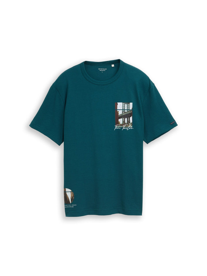 T-shirt with waffle texture - Green