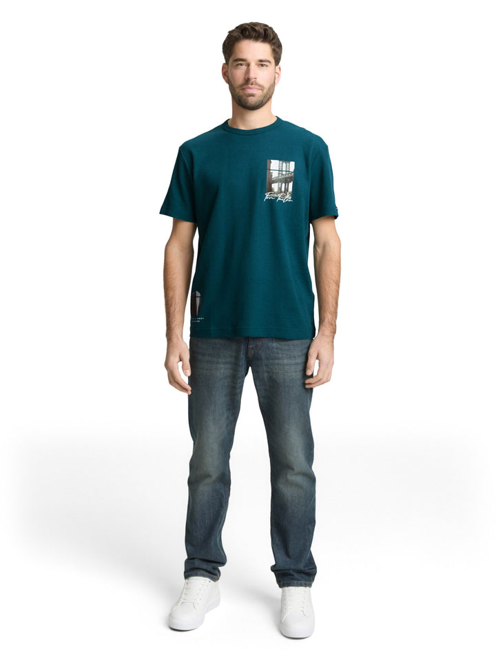 T-shirt with waffle texture - Green