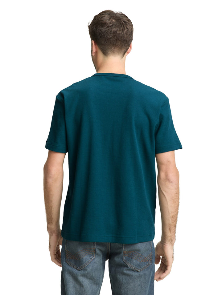 T-shirt with waffle texture - Green