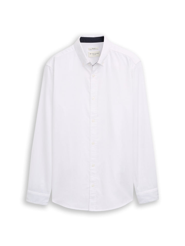 Regular fit shirt in poplin - White
