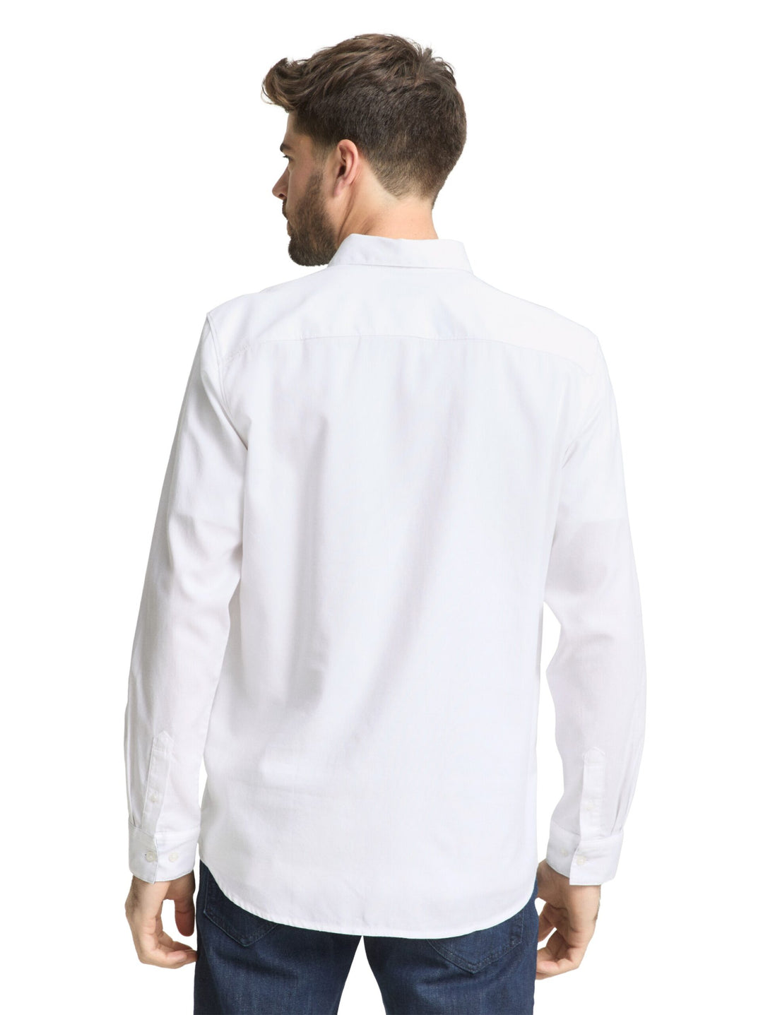 Regular fit shirt in poplin - White