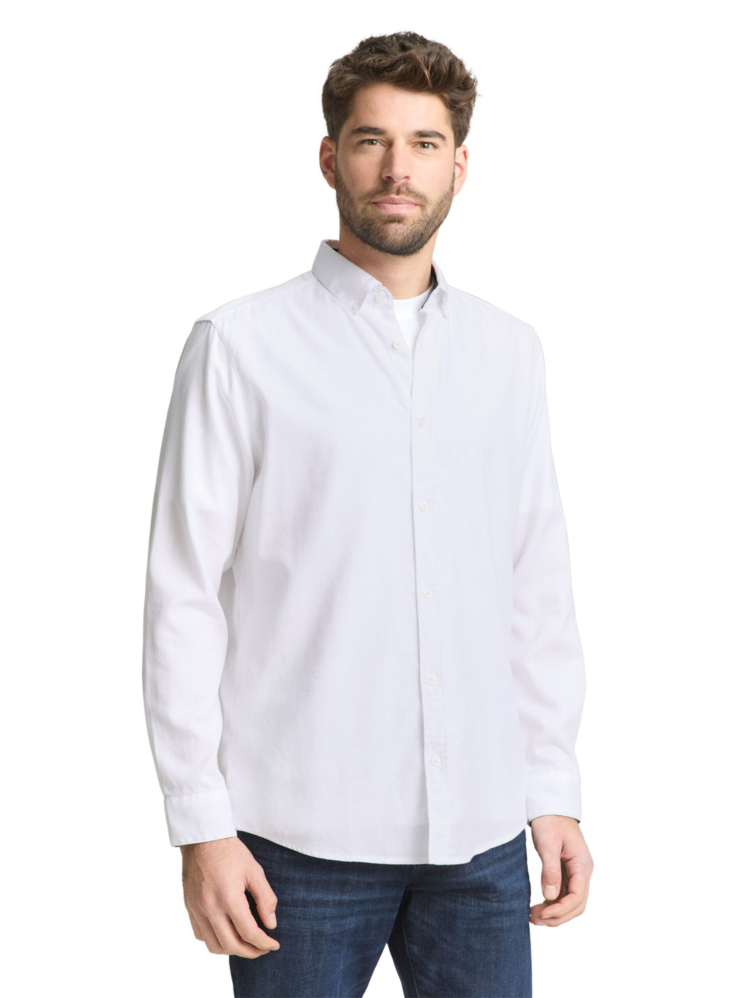 Regular fit shirt in poplin - White